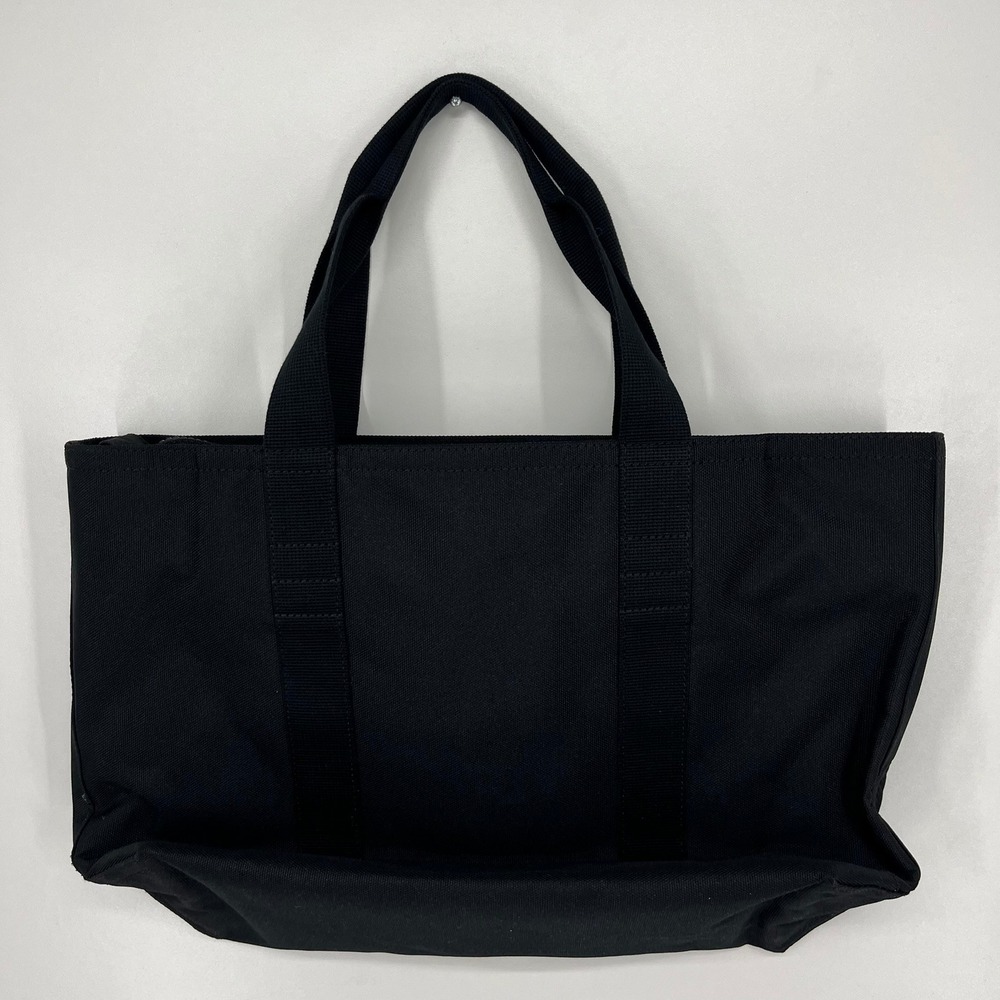 Banana Republic Womens Black Canvas Top Zip Tote Bag Travel Commuter - Picture 6 of 11